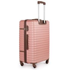 Pevný cestovný kufor XL 28' STL957 ružový