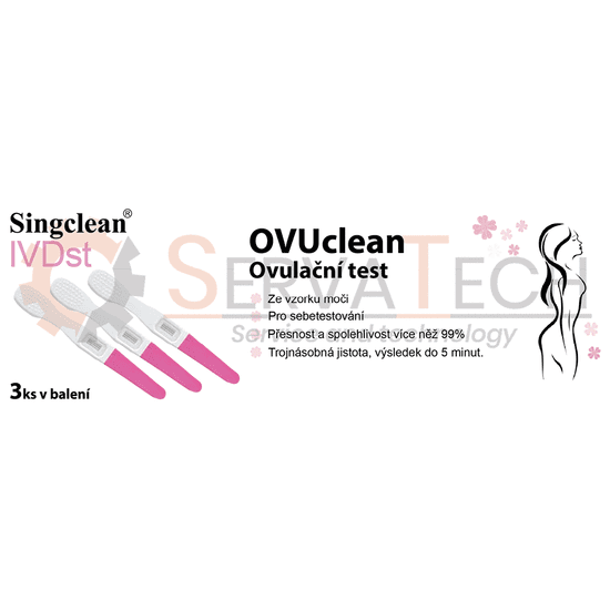 Singclean OVUCLEAN ovulační test - MidStream 3 ks