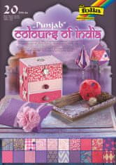 FOLIA Ručný papier Farby Indie-Punjab, A4, 20 hárkov
