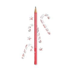 Faber-Castell Grafitová ceruzka Sparkle /Candy Cane red