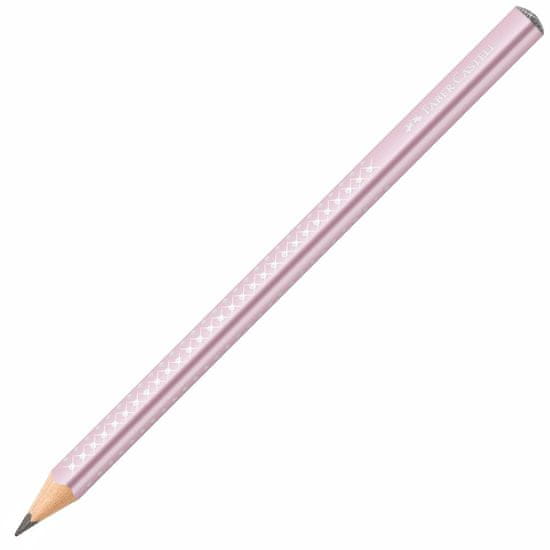 Faber-Castell Grafitová ceruzka Jumbo Sparkle/Metallic ružová