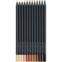 Faber-Castell Pastelky Black Edition set 12 farebné skin tones