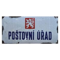 Retro Cedule Ceduľa Poštovní Úřad