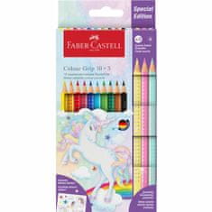 Faber-Castell Unicorn Pastelky Colour Grip 10+3 Sparkle set