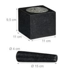 Relax Mažiar s tĺčikom Granit 9955, 11 cm