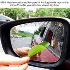 Techsuit 2x Fólia odolná voči dažďu - pre spätné zrkadlo do auta (9,5x13,5 cm)- Transparentná KP27195