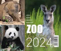 Kalendár 2024 Zoo, stolný, týždenný, 150 X 130 mm