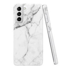 WOZINSKY Wozinsky Marble silikónové puzdro pre Samsung Galaxy S21 5G/Galaxy S30 - Biela KP10080