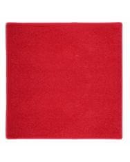 AKCIA: 150x150 cm Kusový koberec Eton červený 15 štvorec 150x150