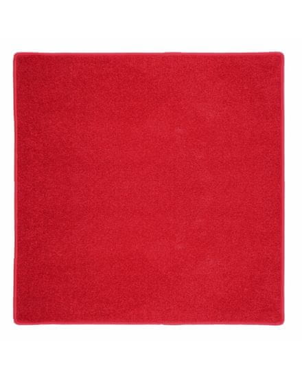 Betap AKCIA: 150x150 cm Kusový koberec Eton červený 15 štvorec