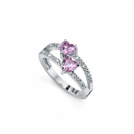 Oliver Weber Romantický prsteň s kubickými zirkónmi Bhumi Magic Blossoms 41179