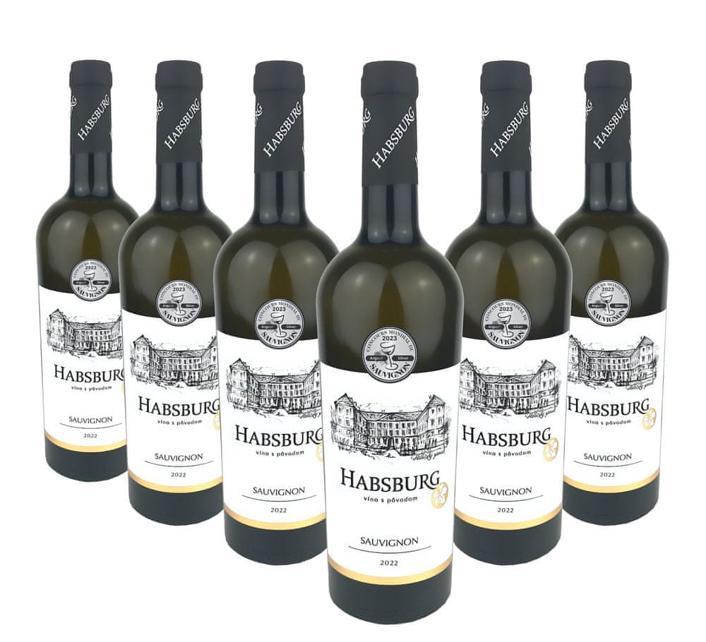 Vinárstvo Habsburg Sauvignon 2022 - 6 fliaš vína