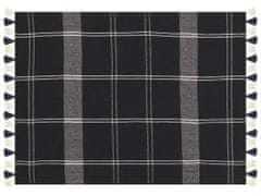 Beliani Bavlnená deka 130 x 170 cm čierna KULAC