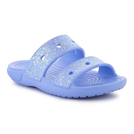 Crocs Šľapky modrá Classic Glitter Sandal Kids