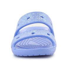Crocs Šľapky modrá 32 EU Classic Glitter Sandal Kids