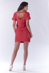 Awama Dámske mini šaty Gwendogune A178 ružová L/XL
