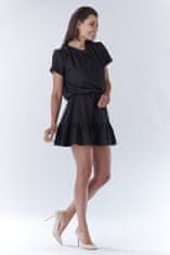 Awama Dámske mini šaty Llavach A180 čierna L/XL