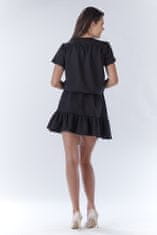 Awama Dámske mini šaty Llavach A180 čierna L/XL