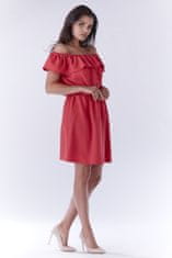 Awama Dámske mini šaty Laugyr A185 ružová L