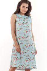 Awama Dámske kvetované šaty Brolat A224 nebesky modrá S/M