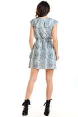 Awama Dámske mini šaty Dechtenddydd A272 šedá S
