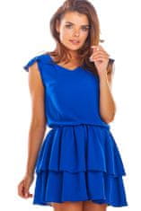 Awama Dámske mini šaty Acheloyde A291 nebesky modrá L