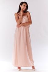 Infinite You Dámske maxi šaty Elizabeth M135 púdrová ružová XL