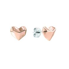 Calvin Klein Romantické bronzové náušnice so srdiečkom In Love 35000043