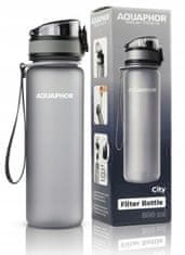 Aquaphor Filtračná fľaša na vodu Aquaphor 0,5 l sivá