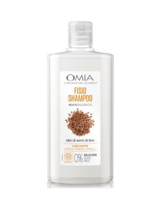 Omia 047005 Vyhladzujúci šampón Olio di Semi di Lino, 200 ml