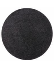Vopi AKCIA: 67x67 (prúmer) kruh cm Kusový koberec Eton čierny 78 kruh 67x67 (priemer) kruh