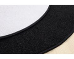 Vopi AKCIA: 80x80 (prúmer) kruh cm Kusový koberec Eton čierny 78 kruh 80x80 (priemer) kruh