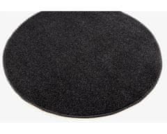 Vopi AKCIA: 67x67 (prúmer) kruh cm Kusový koberec Eton čierny 78 kruh 67x67 (priemer) kruh