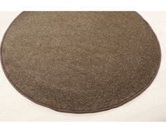 Vopi Kusový koberec Eton hnedý 97 kruh 57x57 (priemer) kruh