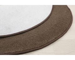 Vopi Kusový koberec Eton hnedý 97 kruh 57x57 (priemer) kruh