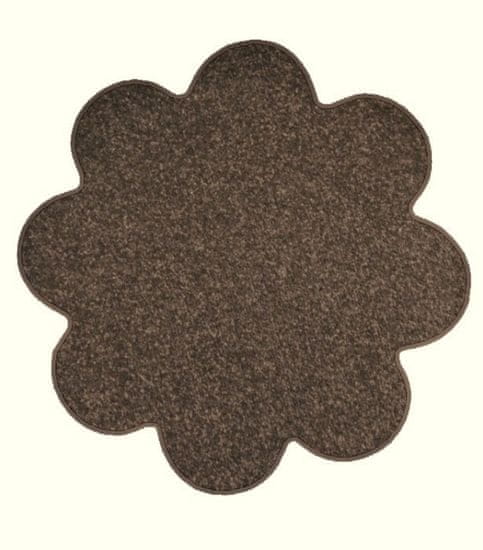 Vopi Kusový koberec Eton hnedý kvetina
