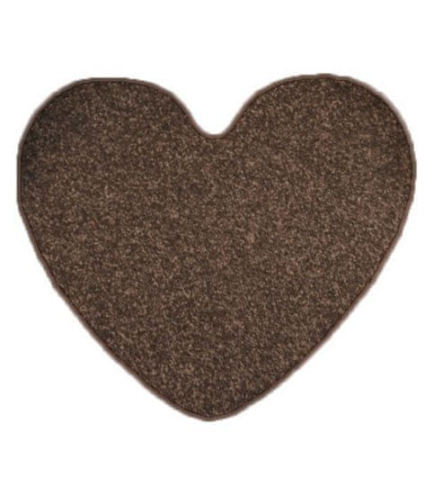 Vopi Kusový koberec Eton hnedý srdce
