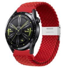 BStrap Elastic Nylon 2 remienok na Huawei Watch GT3 42mm, red