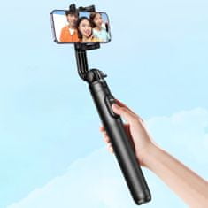 Ugreen LP586 bluetooth selfie tyč so statívom, čierna