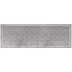 Vidaxl Vonkajší koberec, sivo biely 80x250 cm, obojstranný dizajn