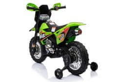 Lean-toys Cross Battery Motocykel BDM0912 Green