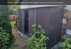 Hardmaister Záhradný domček Oregon 261X121 cm teplá sivá - Hardmaister