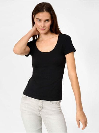 Orsay Čierne basic tričko ORSAY