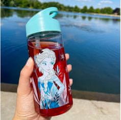 Disney Frozen fľaša so slamkou 450 ml Elsa