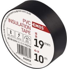 EMOS páska izolačná 19mmx10m PVC ČER