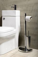AQUALINE HIBISCUS stojan s držiakom na toaletný papier a WC štetkou, chróm HI32 - Aqualine