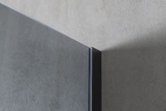 Gelco VARIO BLACK jednodielna zástena na inštaláciu k stene, dymové sklo, 1400 mm - Gelco