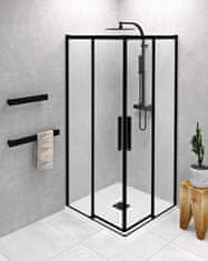 POLYSAN ALTIS LINE BLACK štvorcový sprchovací kút 1000x1000 mm, rohový vstup, číre sklo - Polysan