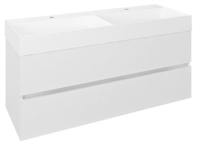 SAPHO ODETTA umývadlová skrinka 118x50x43, 5cm, biela lesk DT120-3030 - Sapho