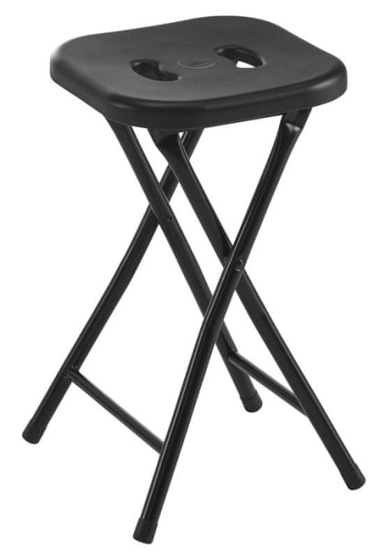 Gedy Aqualine Kúpeľňová stolička, 26x45, 5x26 cm, čierna CO7614 - Gedy
